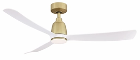 Kute 52 52"Ceiling Fan Brushed Satin Brass medium size fans for home ventilation
