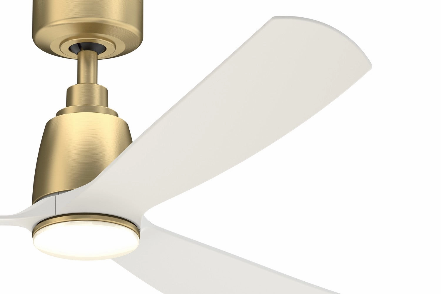 Kute 52 52"Ceiling Fan Brushed Satin Brass