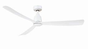 Kute 60 60"Ceiling Fan Matte White medium electric fans for multi-room use