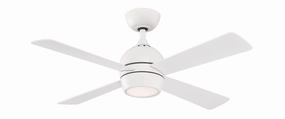 Kwad 44 44"Ceiling Fan Matte White portable small fans for everyday use