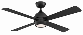 Kwad 52 52"Ceiling Fan Black modern medium fans for everyday cooling