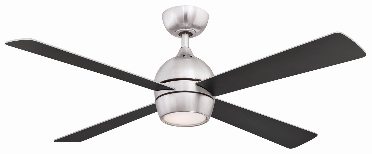 Kwad 52 52"Ceiling Fan Brushed Nickel compact medium fans for desks and counters