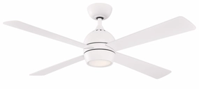 Kwad 52 52"Ceiling Fan Matte White medium electric fans for multi-room use