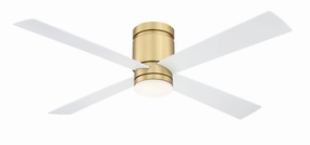 Kwartet 52"Ceiling Fan Brushed Satin Brass home cooling fans in medium size
