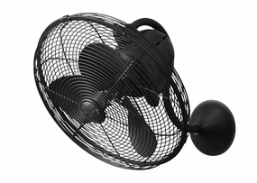 Laura 16"Wall Fan Black quiet small fans for desk or nightstand