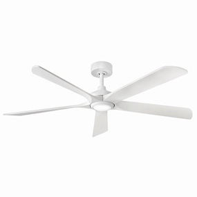 Layton 58" Smart Fan Matte White compact medium fans for desks and counters