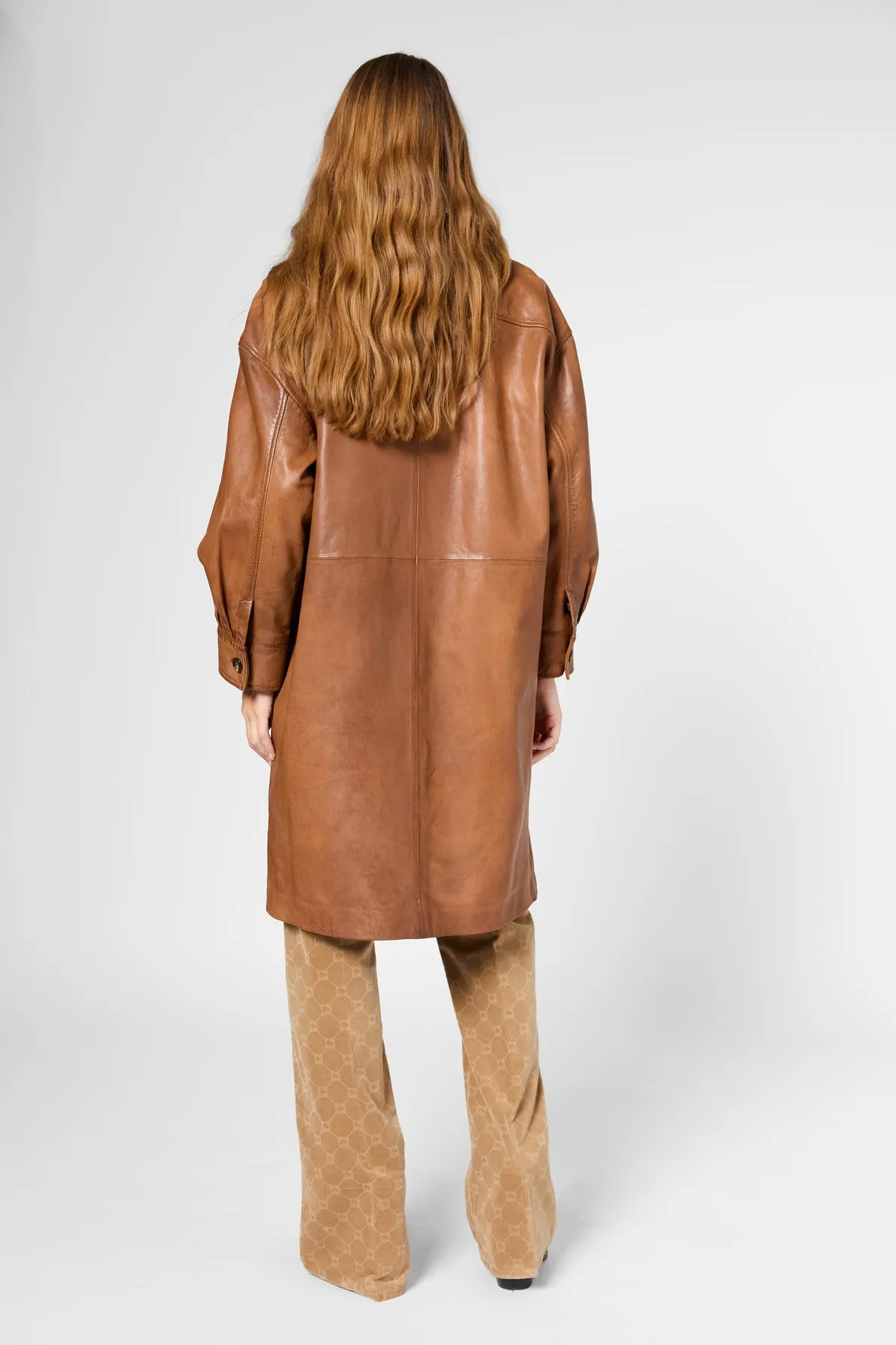 Leather Garment Rosabelle Dby23b010 Brown Clothing_Gerard-Darel