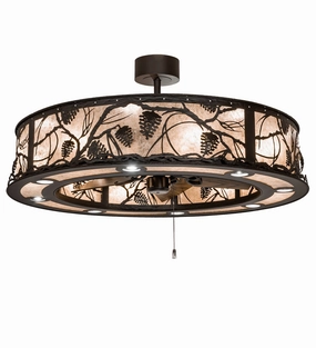 LED Chandel-Air decorative fandeliers with lights