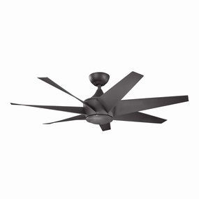 Lehr Ii 54"Ceiling Fan Distressed Black medium size fans for home ventilation