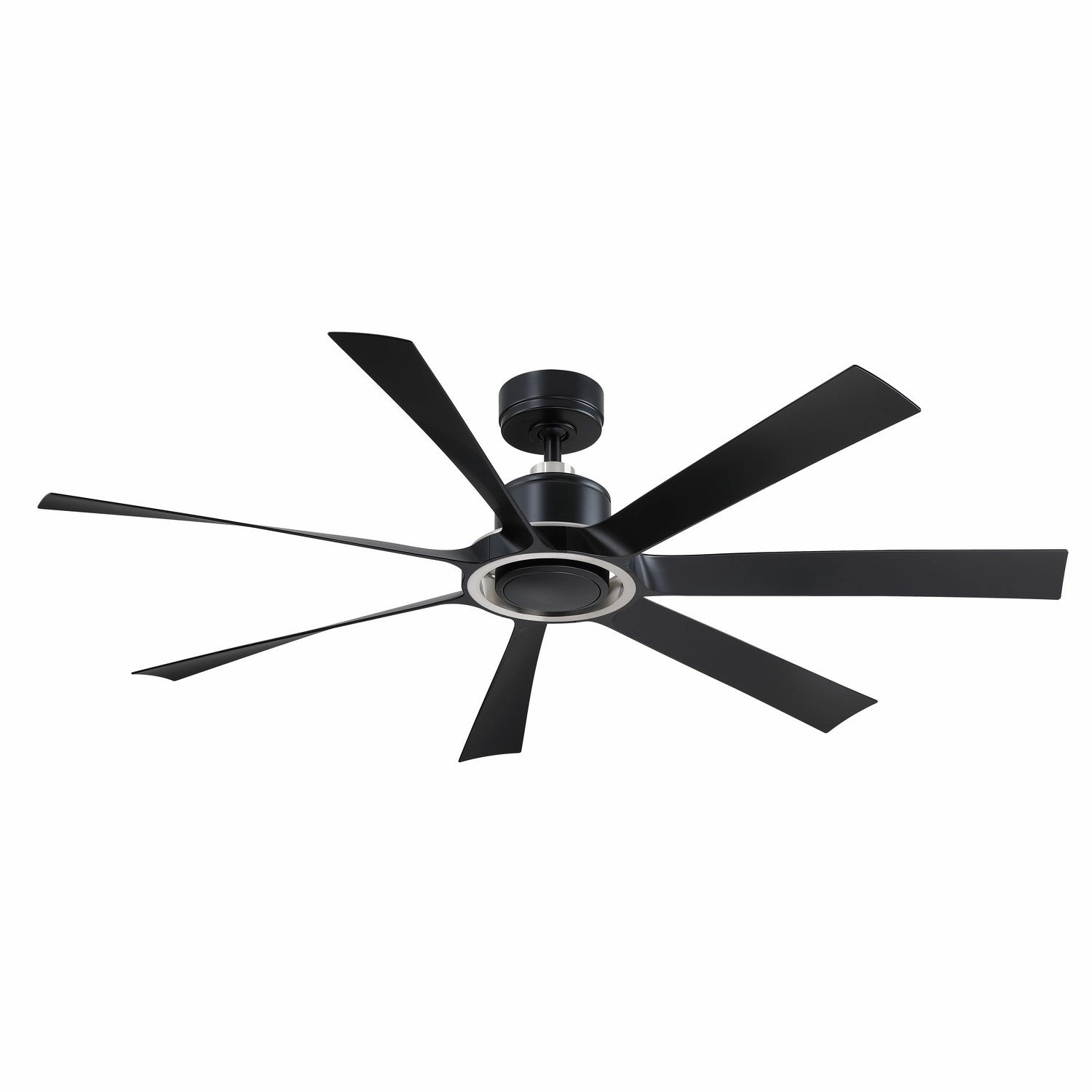 Lenzi 60"Ceiling Fan Black w/Brushed Nickel