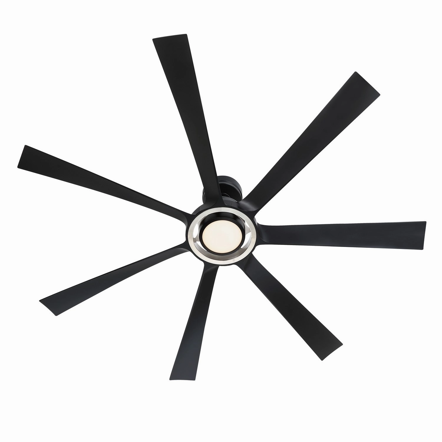 Lenzi 60"Ceiling Fan Black w/Brushed Nickel