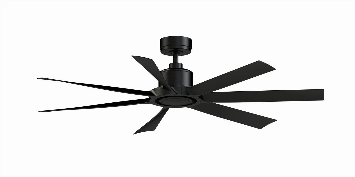 Lenzi 60"Ceiling Fan Black energy-efficient medium fans with remote