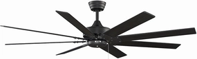 Levon AC 63"Ceiling Fan Black compact medium fans for desks and counters