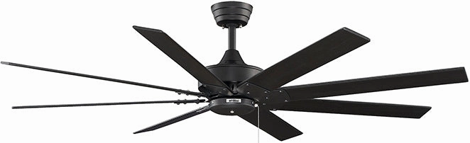 Levon AC 63"Ceiling Fan Black compact medium fans for desks and counters