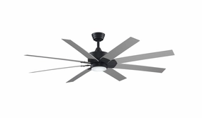Levon Custom Motor Black quiet medium fans for living room use