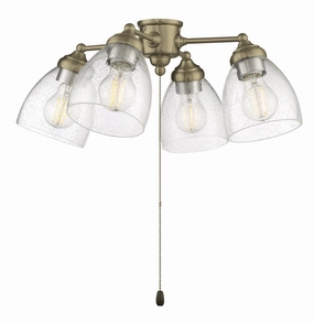 Light Kit-Armed LED Fan Light Kit Satin Brass best small fans for home and travel