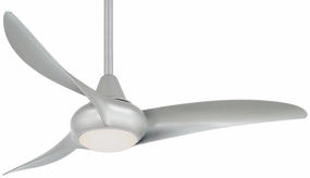 Light Wave 44" 44"Ceiling Fan Silver small electric fans for personal cooling