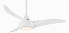 Light Wave 44" 44"Ceiling Fan White small electric fans for personal cooling