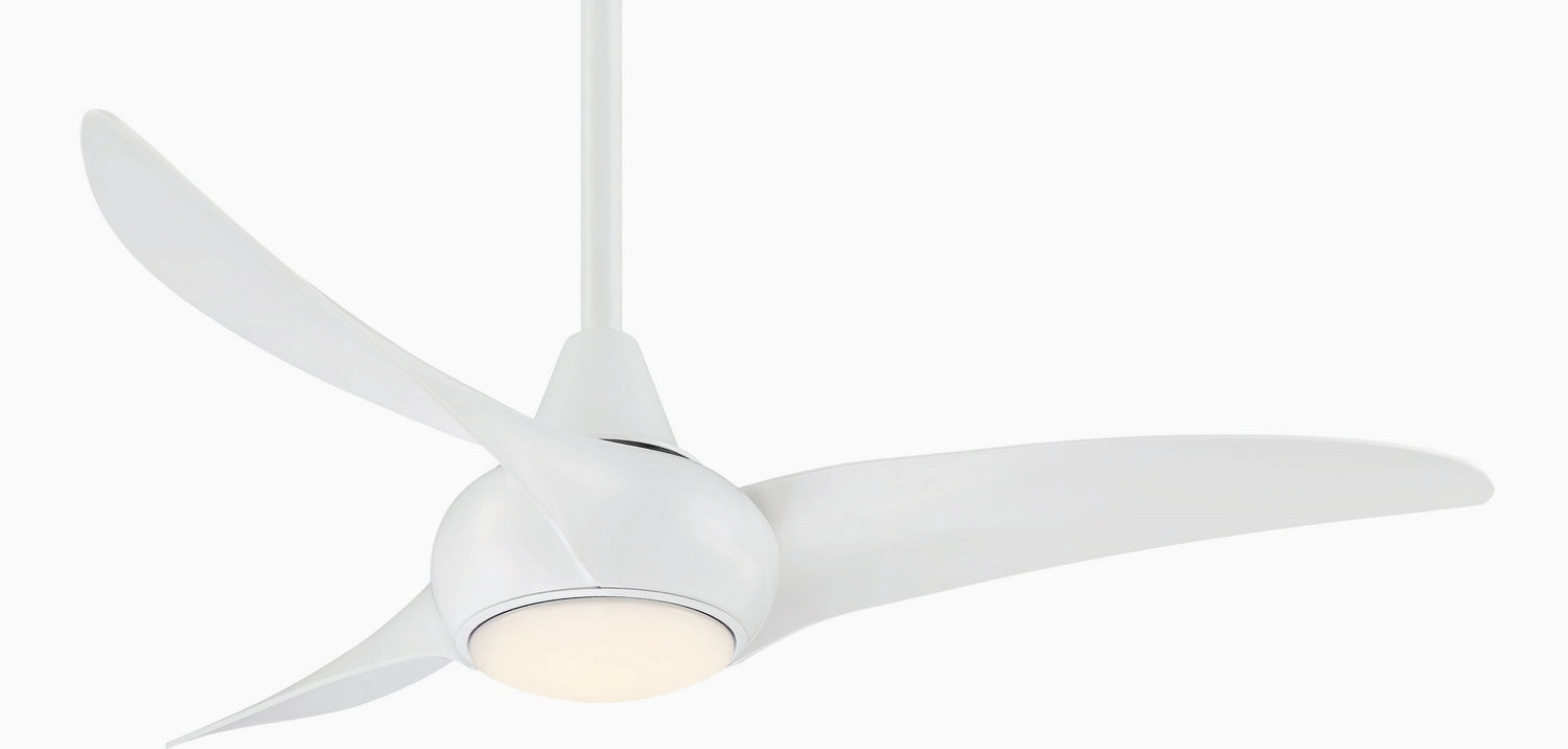 Light Wave 44" 44"Ceiling Fan White small electric fans for personal cooling