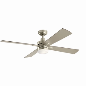 Lija 52"Ceiling Fan Brushed Nickel compact medium fans for desks and counters
