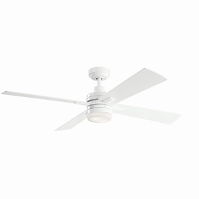 Lija 52"Ceiling Fan White home cooling fans in medium size