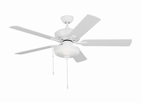 Linden 52" Ceiling Fan Matte White modern medium fans for everyday cooling