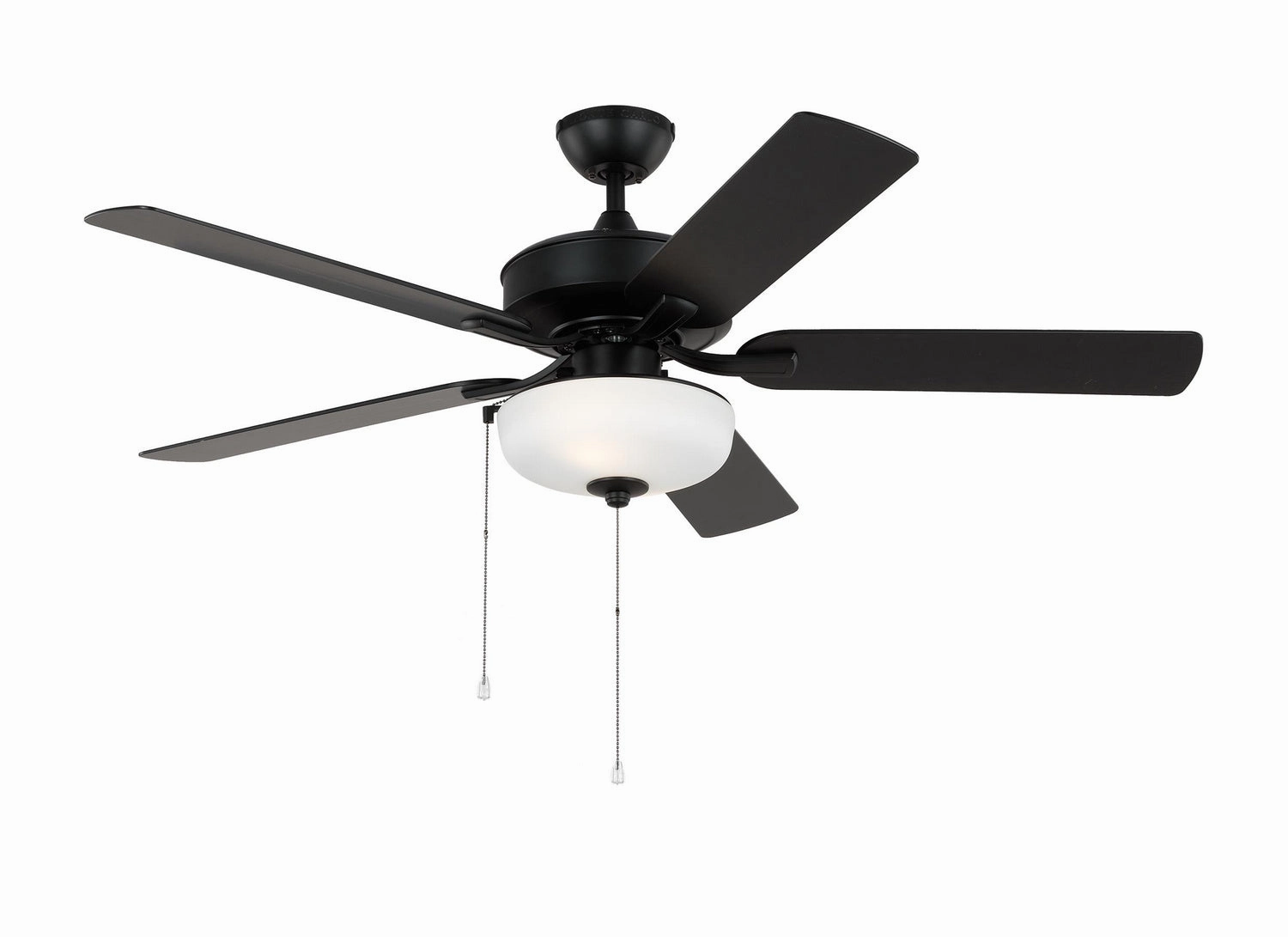 Linden 52" Ceiling Fan Midnight Black compact medium fans for desks and counters