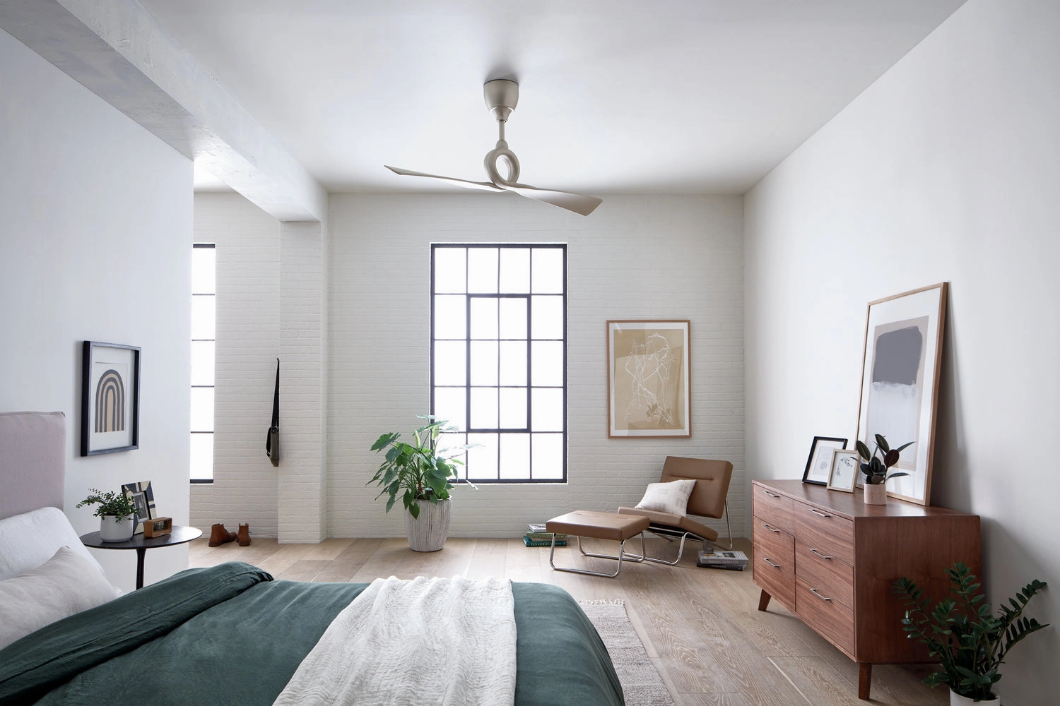 Link 54"Ceiling Fan Brushed Nickel