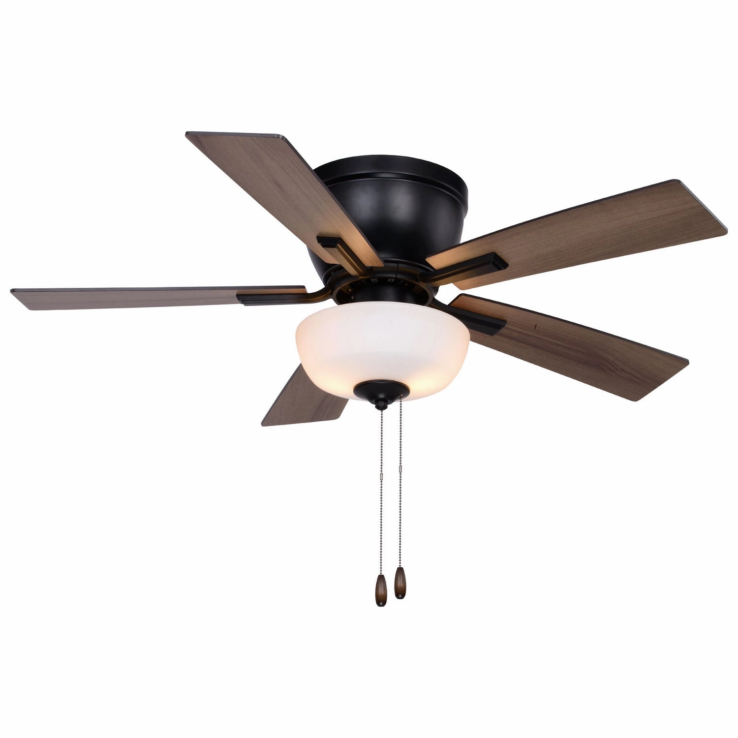 Lisbon 42"Ceiling Fan Black space-saving huggers with modern style