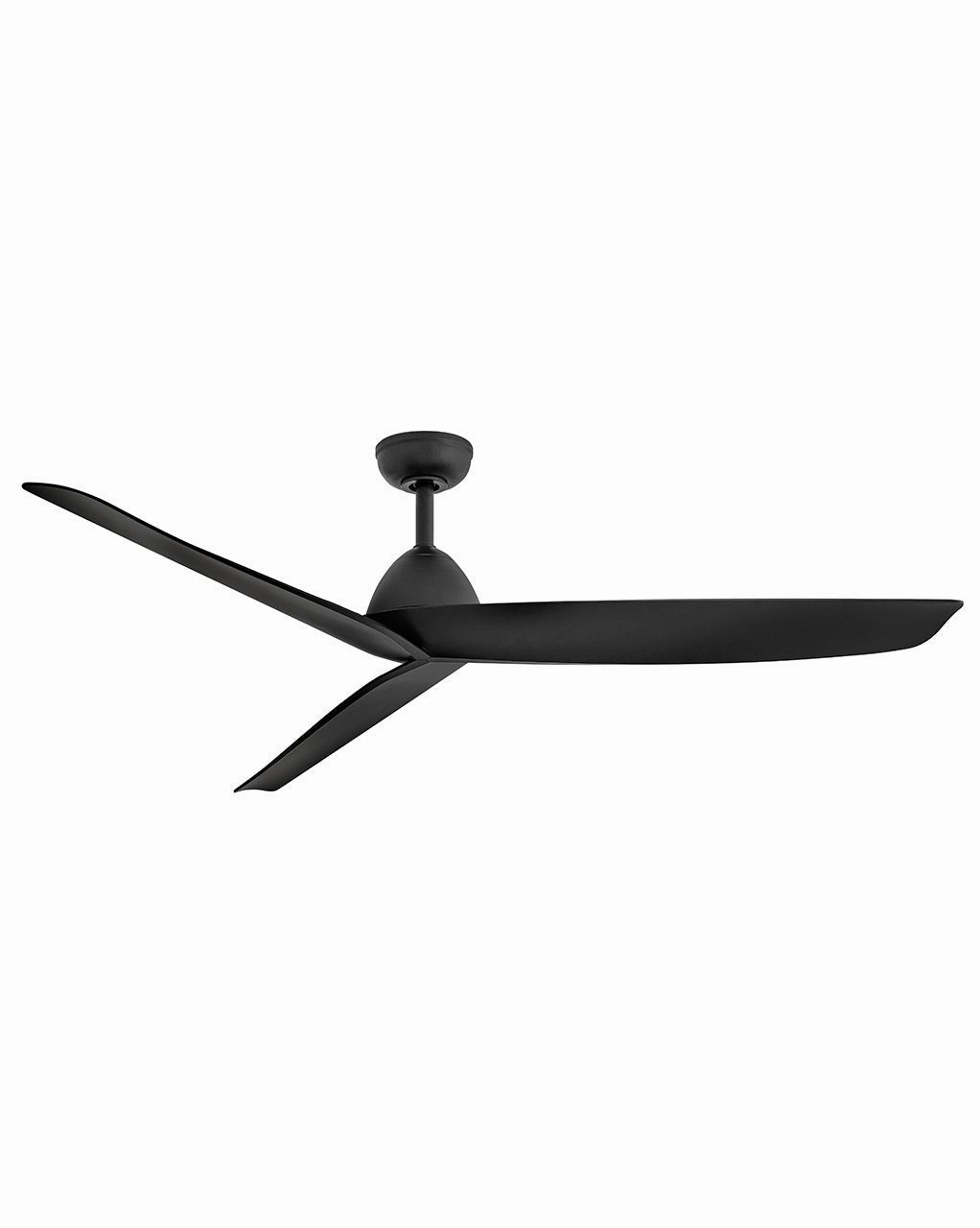 Liv 60"Ceiling Fan Matte Black compact medium fans for desks and counters
