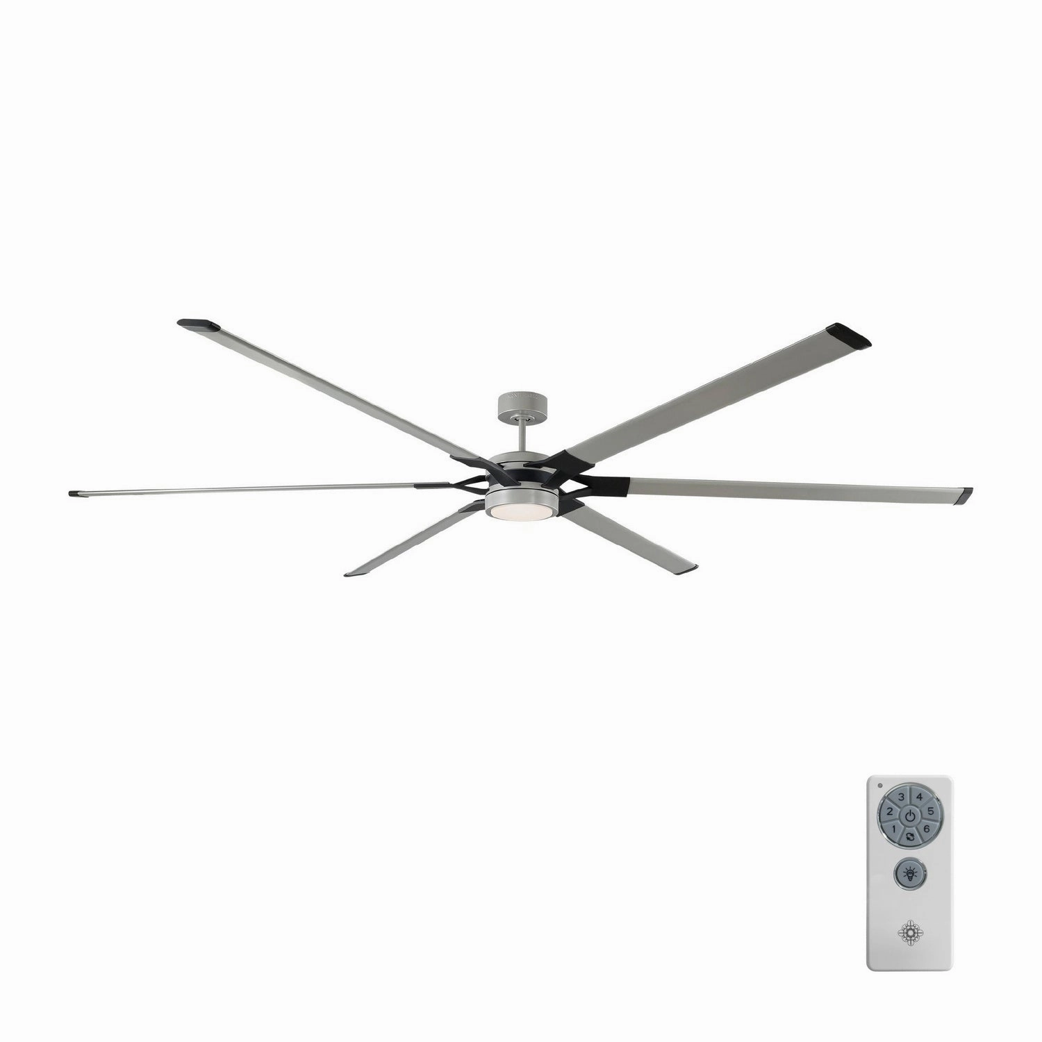 Loft 96"Ceiling Fan Painted Brushed Steel