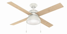 Loki 52"Ceiling Fan Fresh White modern medium fans for everyday cooling