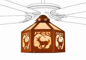 Lone Deer One Light Fan Light Shade small electric fans for personal cooling