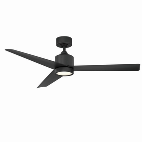 Lotus 54"Ceiling Fan Matte Black home cooling fans in medium size