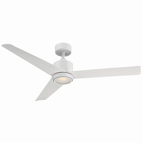 Lotus 54"Ceiling Fan Matte White oscillating medium fans with strong airflow