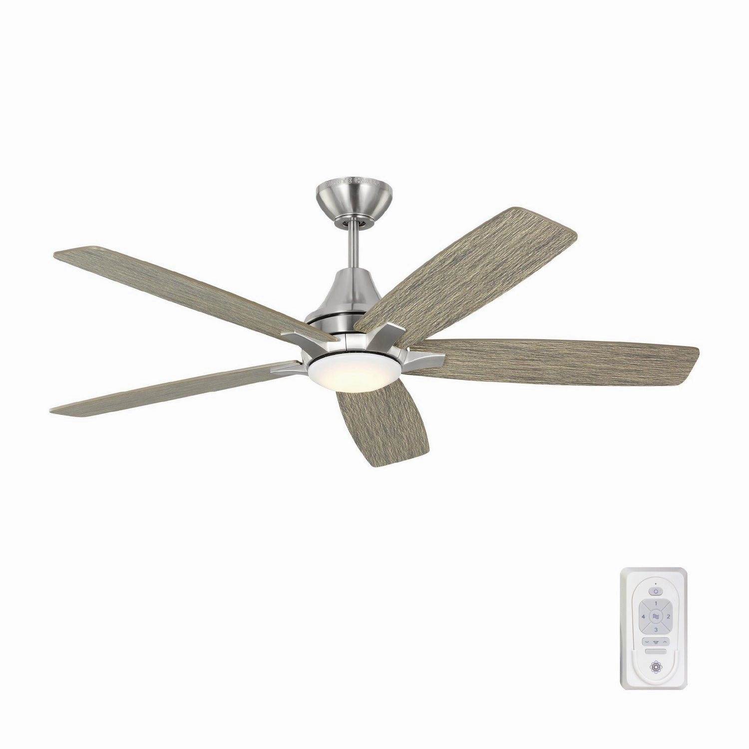 Lowden 52" Ceiling Fan Brushed Steel