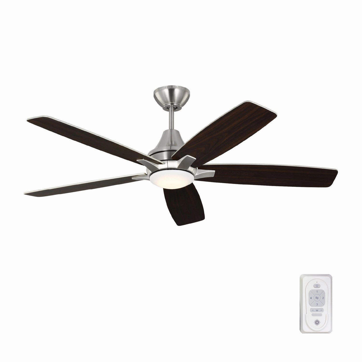 Lowden 52" Ceiling Fan Brushed Steel
