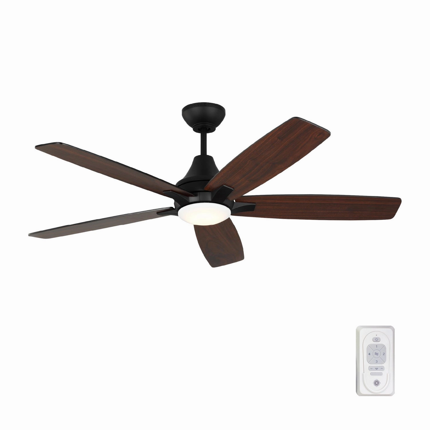 Lowden 52" Ceiling Fan Midnight Black
