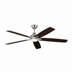 Lowden 60" Ceiling Fan Brushed Steel energy-efficient medium fans with remote