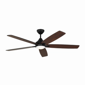 Lowden 60" Ceiling Fan Midnight Black energy-efficient medium fans with remote