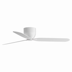 Lowell 52" 3-Blade Hugger Fan (No Light) quiet ceiling fans with remote control