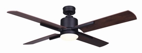 Loxley 52"Ceiling Fan Matte Black stylish medium fans for contemporary homes