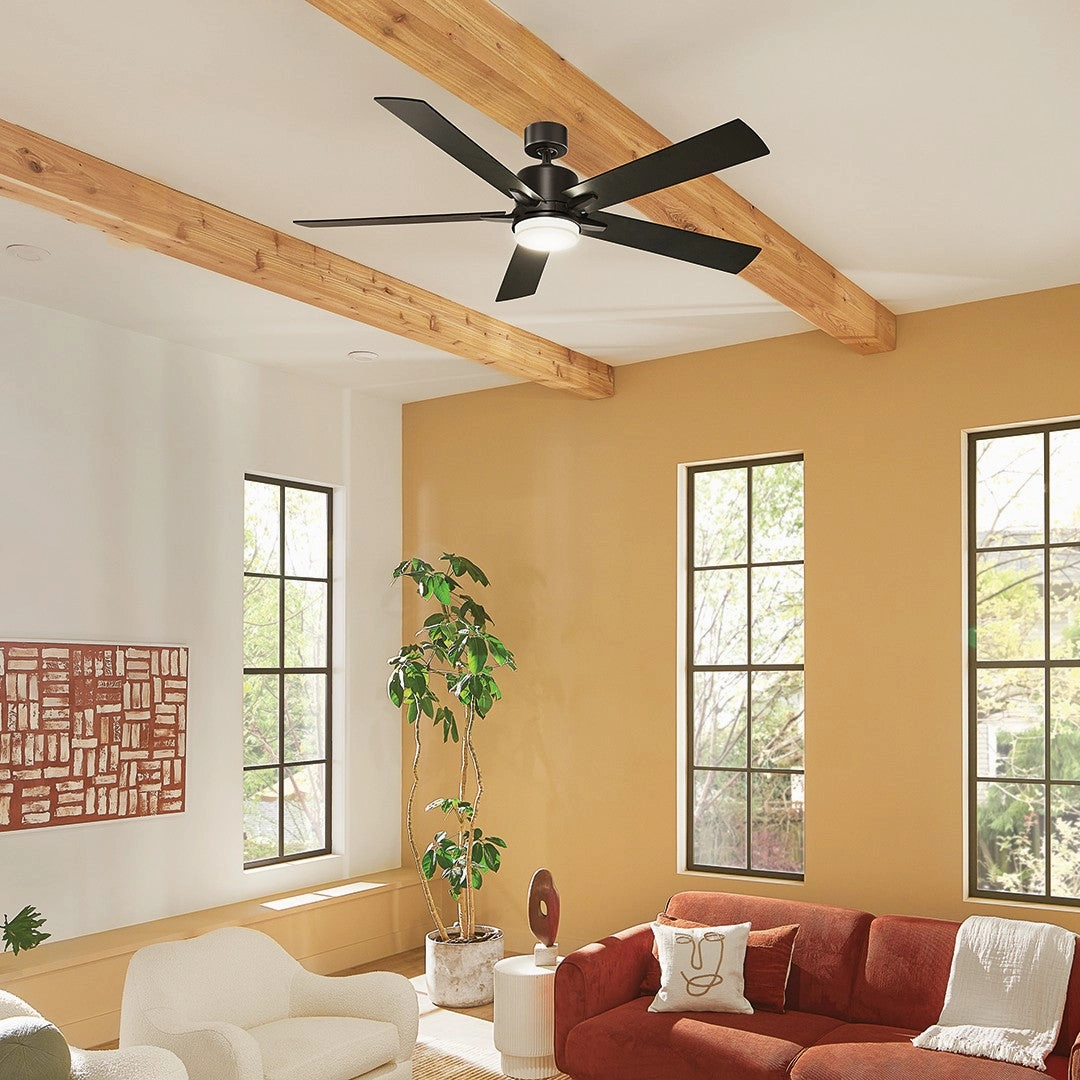 Lucian Elite XL 60"Ceiling Fan Satin Black