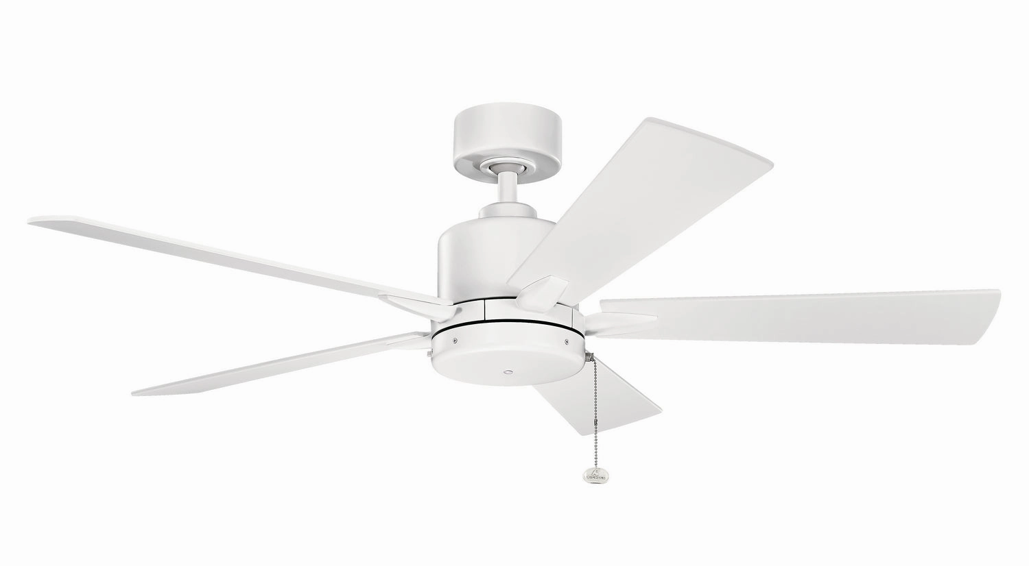 Lucian II 52"Ceiling Fan Matte White medium electric fans for multi-room use