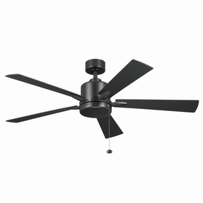 Lucian II 52"Ceiling Fan Satin Black home cooling fans in medium size