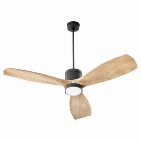 Lurus 64"Ceiling Fan Matte Black medium electric fans for multi-room use