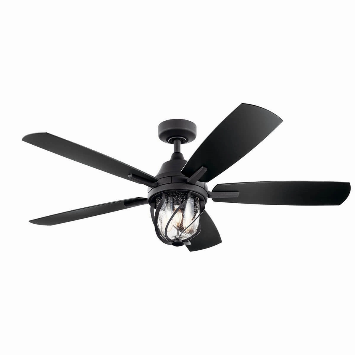 Lydra 52"Ceiling Fan Distressed Black oscillating medium fans with strong airflow