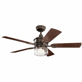 Lyndon 52"Ceiling Fan Olde Bronze oscillating medium fans with strong airflow