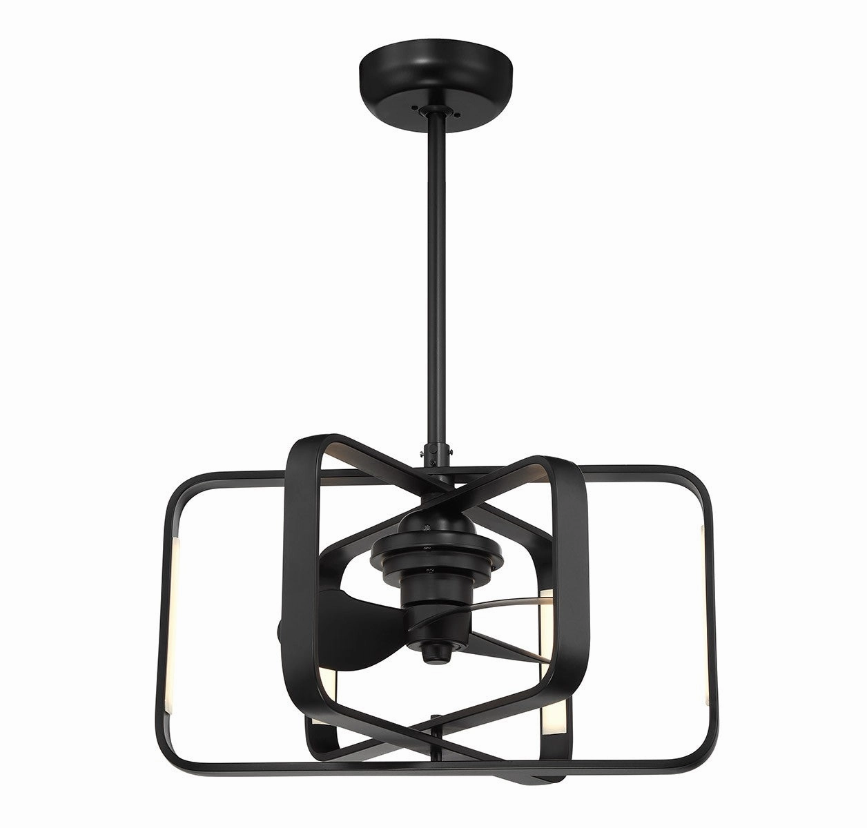 Lynx LED Fan D'Lier Matte Black