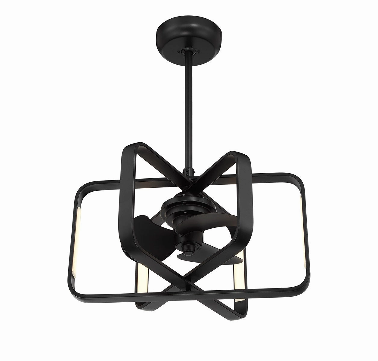 Lynx LED Fan D'Lier Matte Black